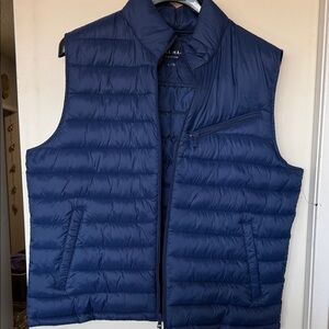 Cole Haan Navy Quilted Vest